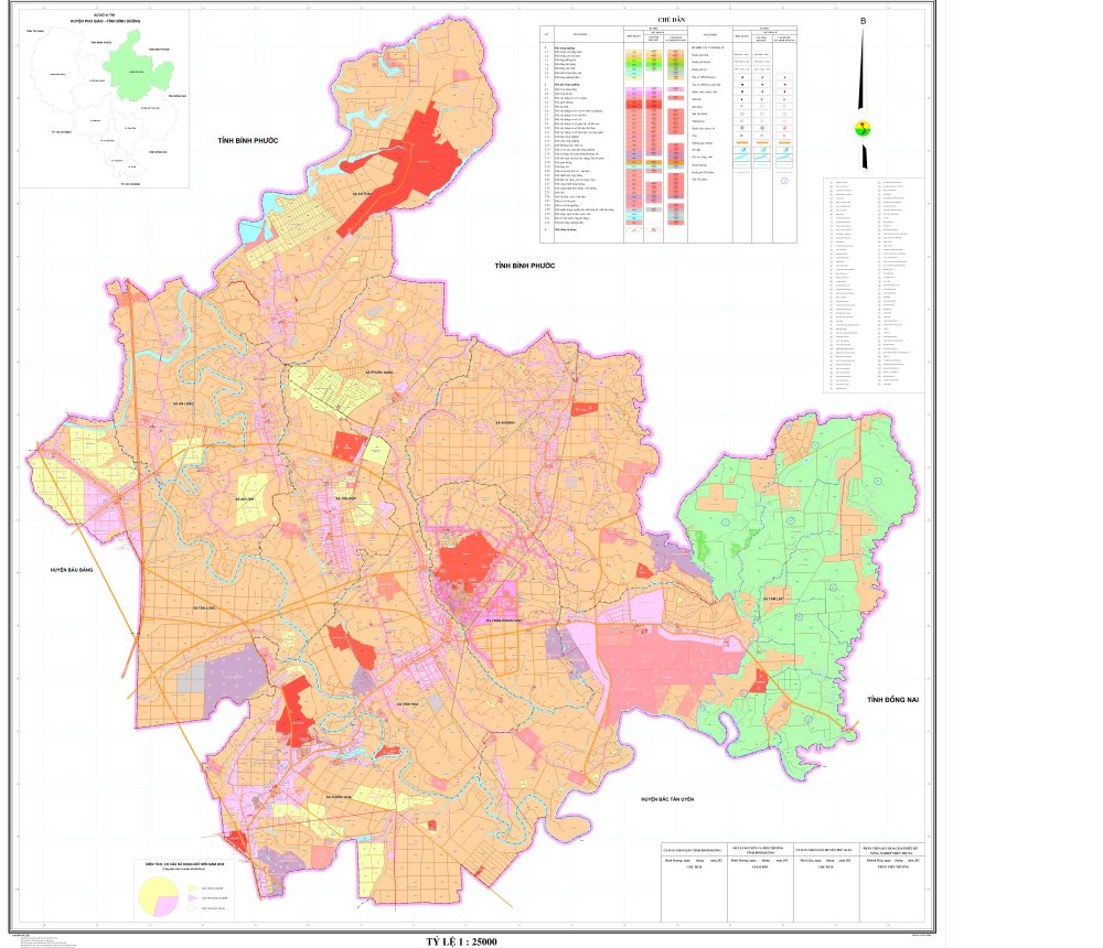 Bản đồ quy hoạch sử dụng đất huyện Phú Giáo đến năm 2030