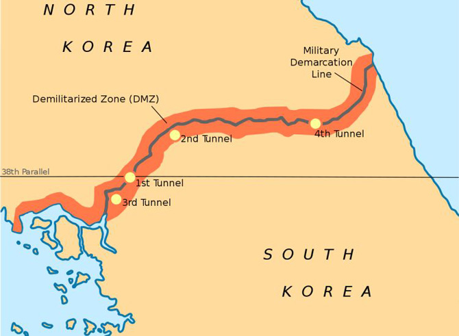 เส้นแบ่งเขตระหว่างเกาหลีเหนือและเกาหลีใต้