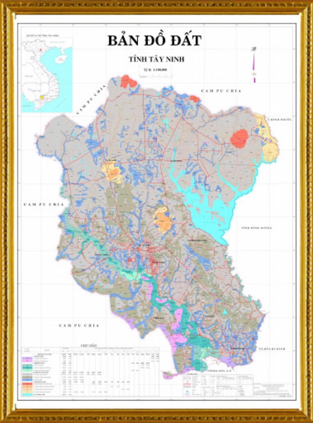 Bản đồ quy hoạch đất Tây Ninh