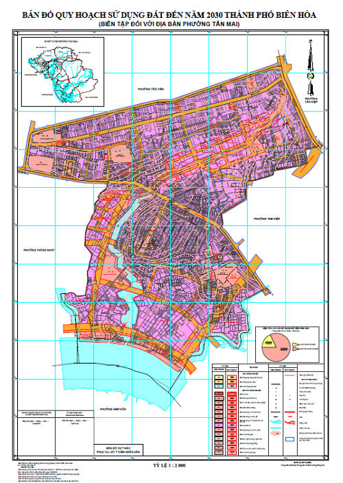 Bản đồ quy hoạch sử dụng đất Phường Tân Mai tại TP Biên Hoà đến năm 2030