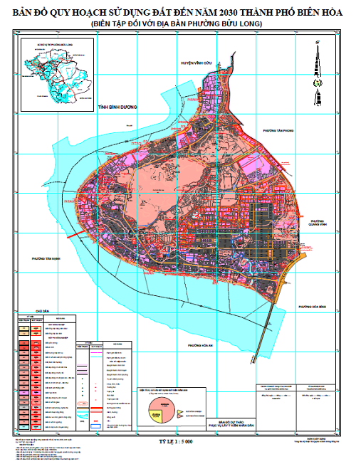 Bản đồ quy hoạch sử dụng đất Phường Bửu Long đến năm 2030