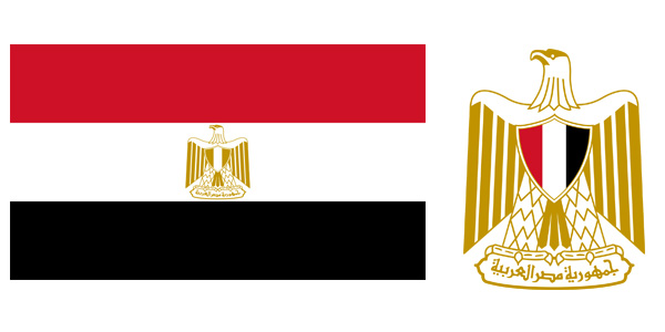 Quốc kỳ và Quốc Huy cộng hòa Ai Cập