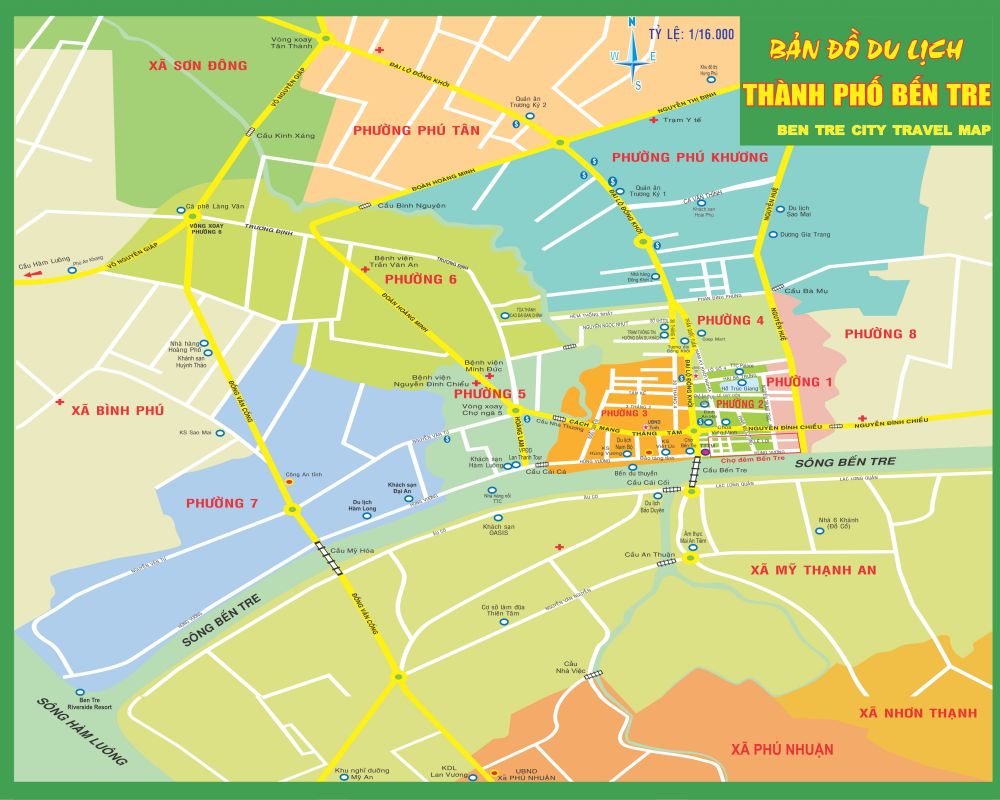 Bản đồ du lịch tỉnh Bến Tre