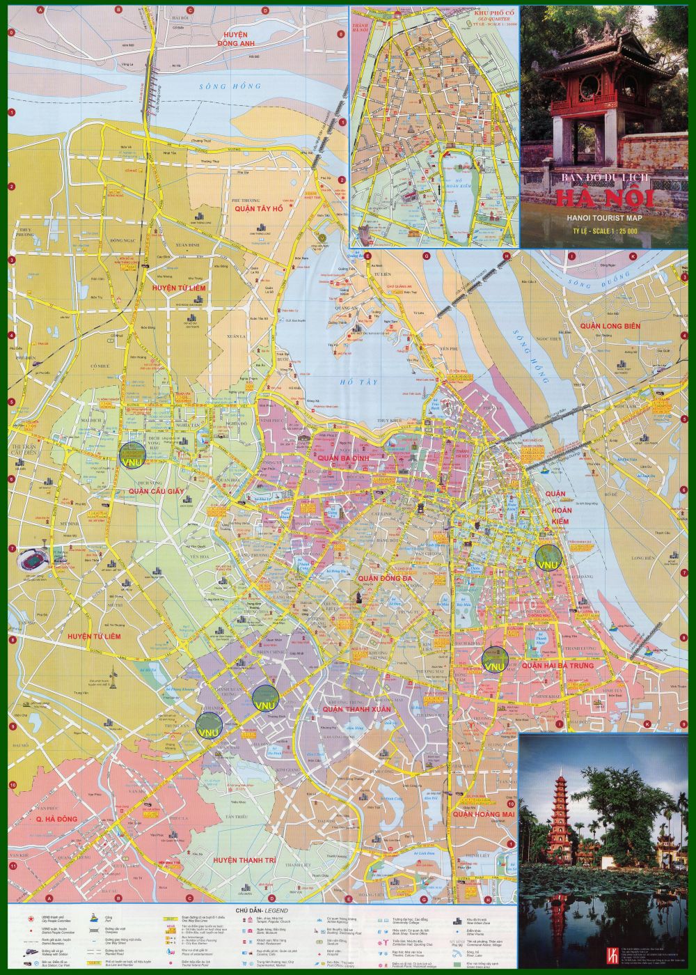 Bản đồ du lịch tại thành phố Hà Nội