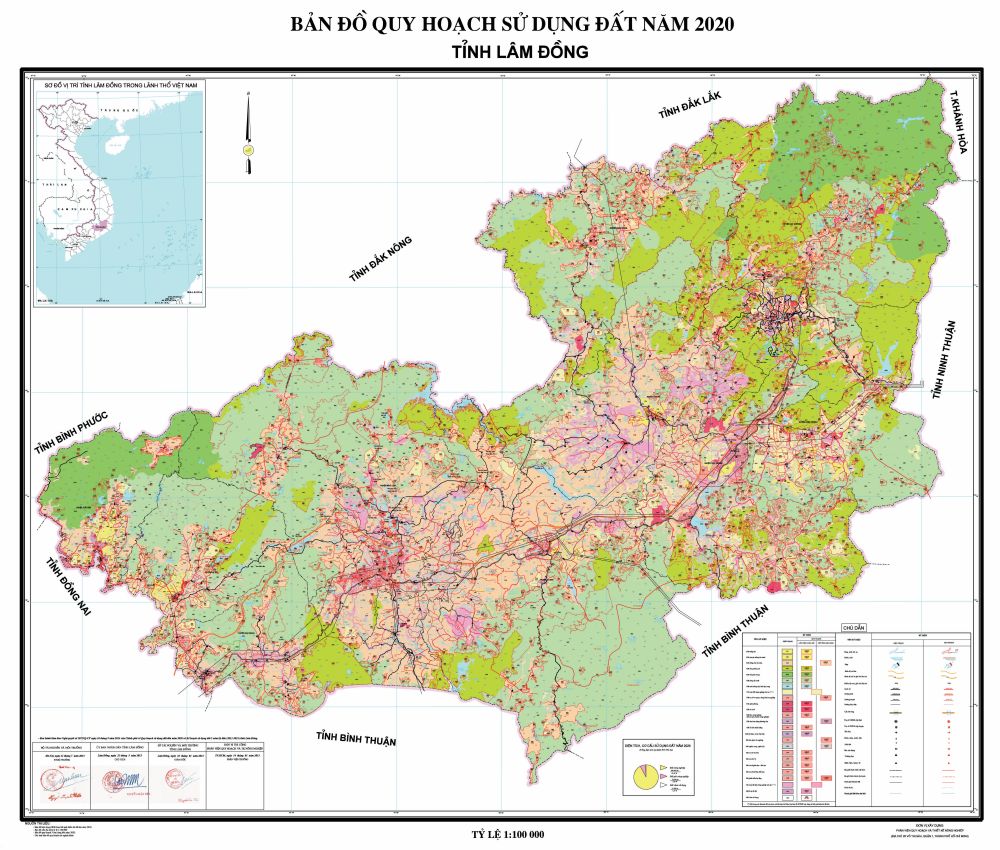 Bản đồ quy hoạch đất tỉnh Lâm Đồng