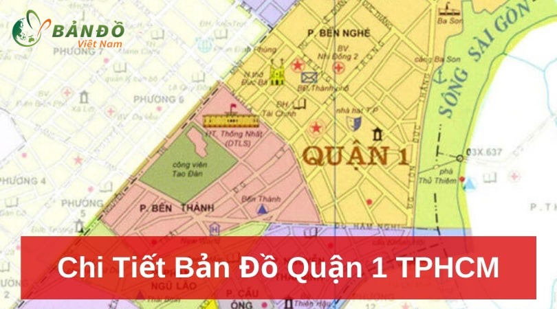 Chi tiết bản đồ Quận 1 tại Thành phố Hồ Chí Minh năm 2022