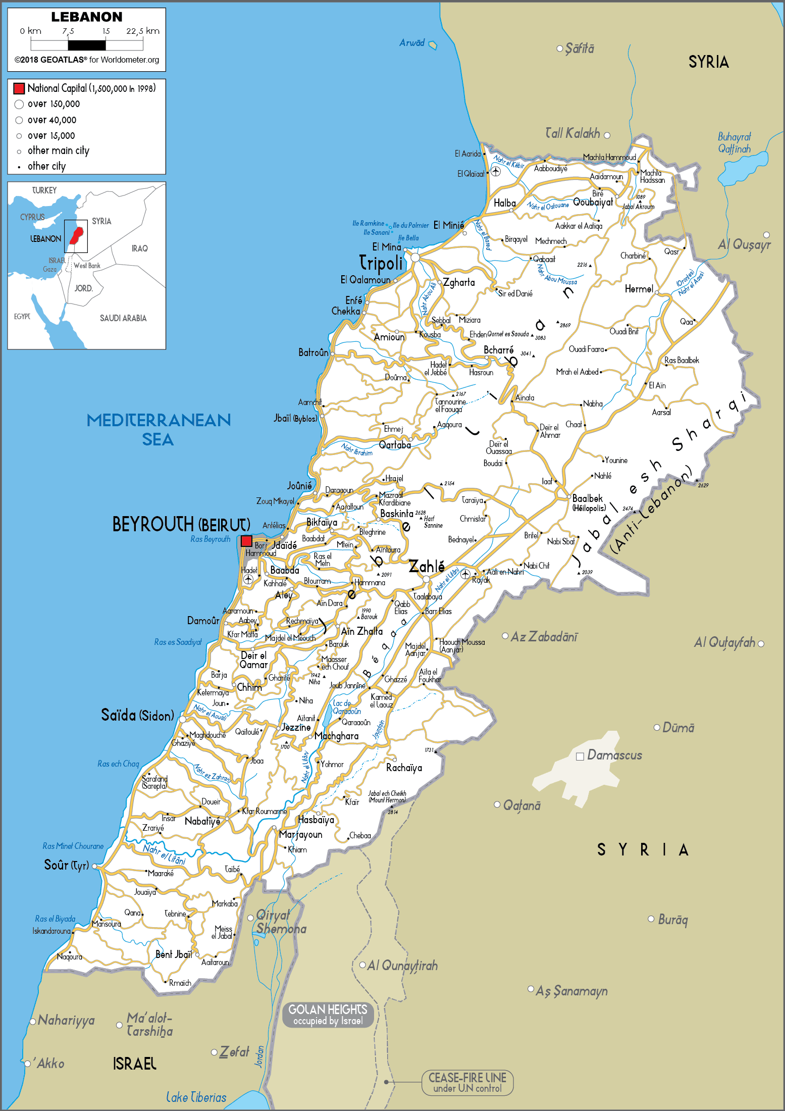 12113843 1 Liban Map 
