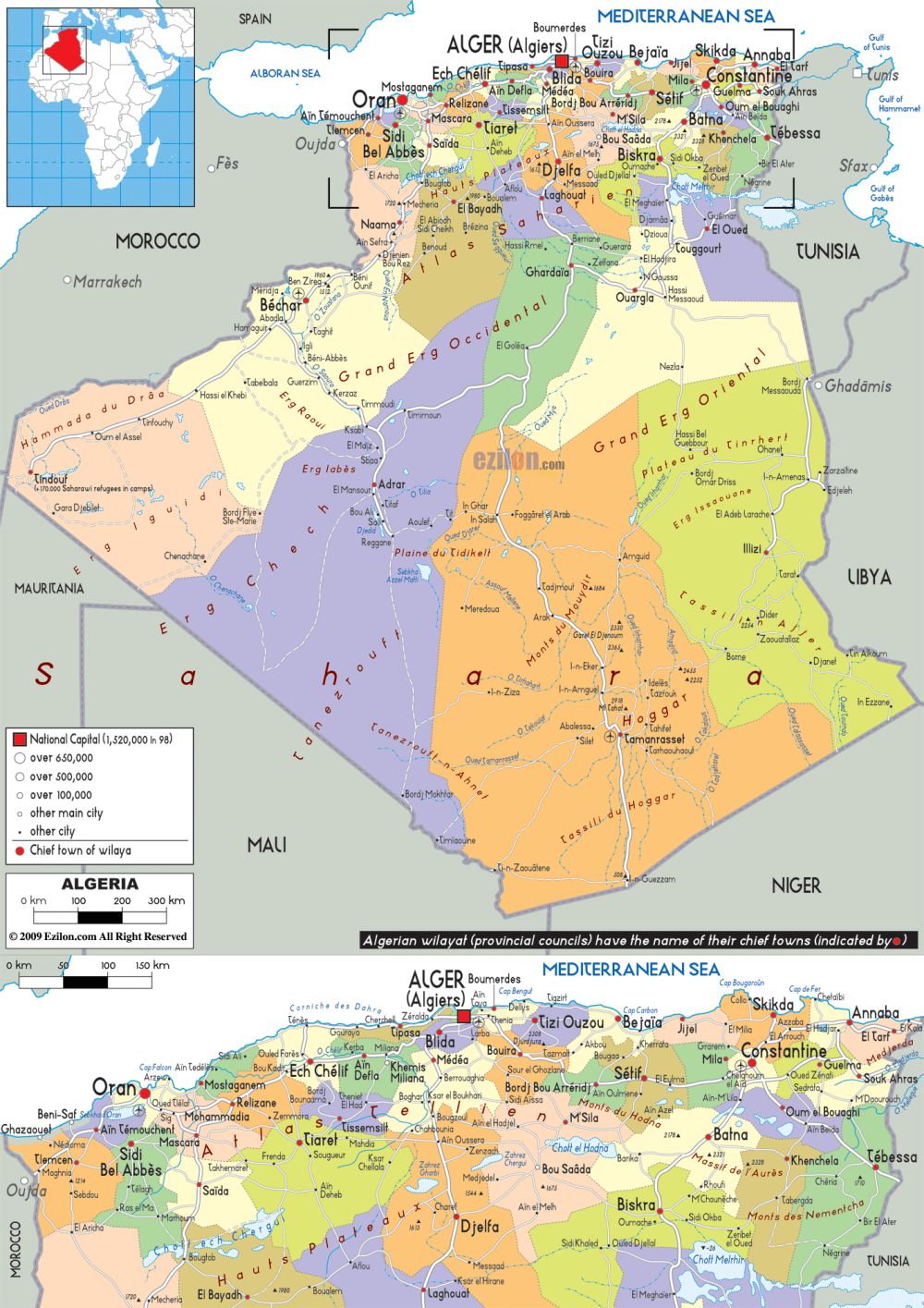 B N N C Alg Rie Algeria Map N M 2023 L Ch S V Tr A L 12143759 21 Ban Do Nuoc Algerie Invert
