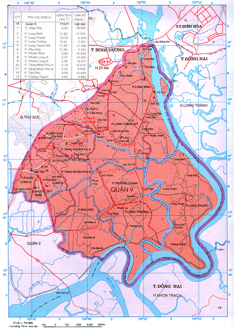 Bản đồ giao thông Quận 9 hiện nay