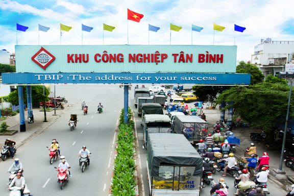 Cổng chính khu công nghiệp Tân Bình tại TP Hồ Chí Minh