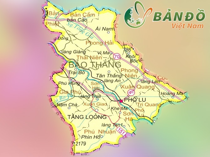 Bản đồ hành chính huyện Bảo Thắng