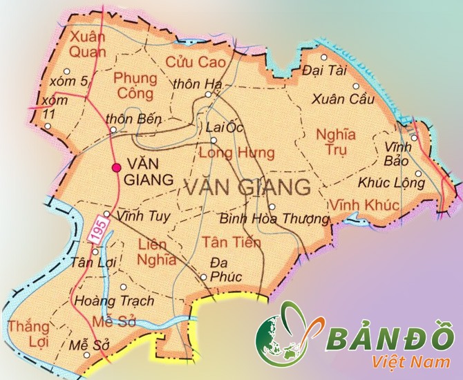 Bản đồ hành chính quận Wang Yang