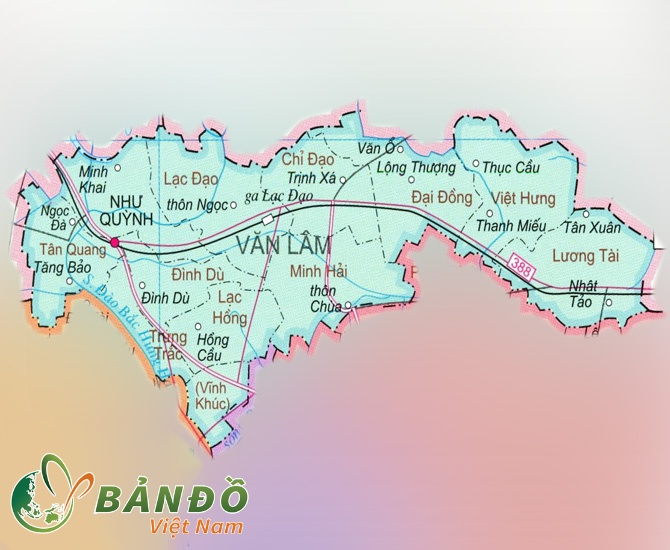 Bản đồ hành chính huyện Văn Lâm