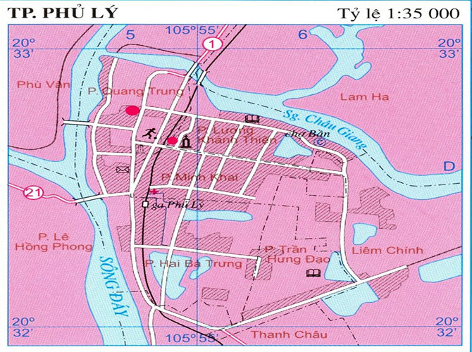 Bản đồ thành phố Phủ Lý​ 
