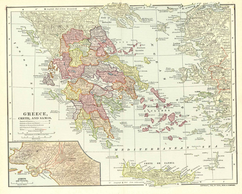 19163350-211-hy lạp-bản đồ