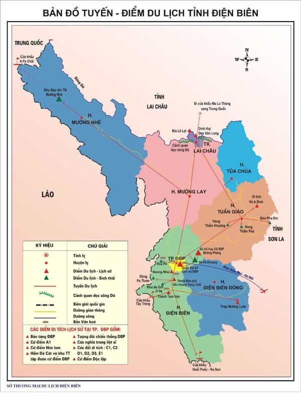 Bản đồ hành chính Thị xã Mường Lay 