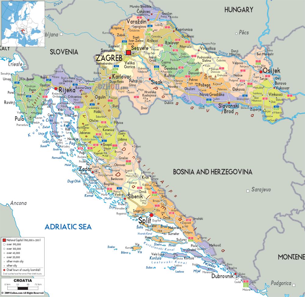Sở hữu một Bản đồ nước Croatia (Croatia Map) khổ lớn năm 2024 sẽ giúp bạn có được cái nhìn toàn diện về vị trí địa lý, các thắng cảnh độc đáo và những điểm đến khám phá đầy hứng thú. Với màn in sắc nét và các chi tiết tinh tế, bản đồ Croatia đầy màu sắc này sẽ là món quà tuyệt vời để trang trí cho không gian của bạn.