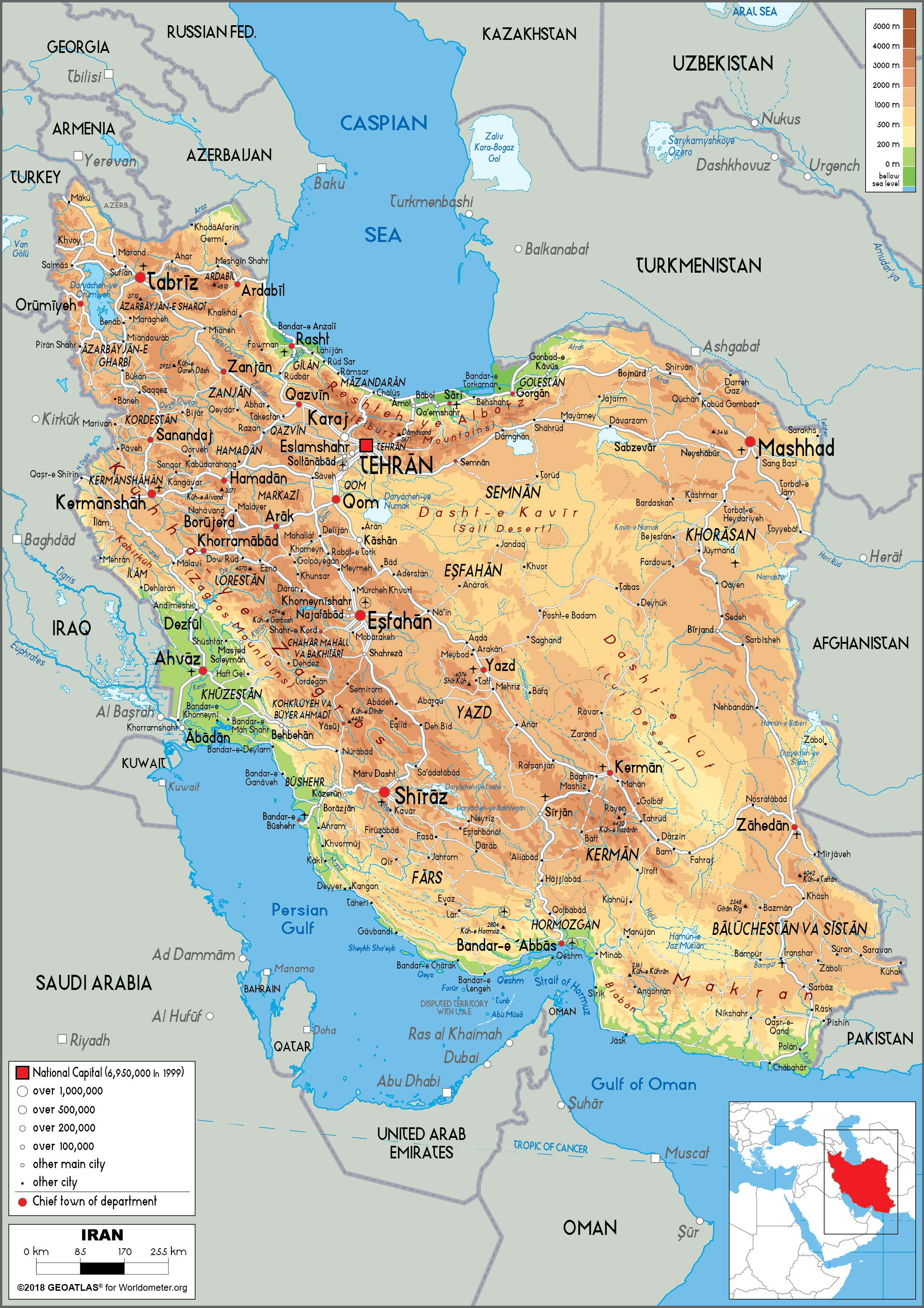 Khám phá Bản đồ Iran mới nhất 2024 để vẻ đẹp hoang sơ của quốc gia Trung Đông này hiện lên trước mắt. Điểm đến nổi tiếng như Tehran, Isfahan, Shiraz và Yazd sẽ khiến bạn say mê với kiến trúc cổ kính và văn hoá đa dạng của Iran.