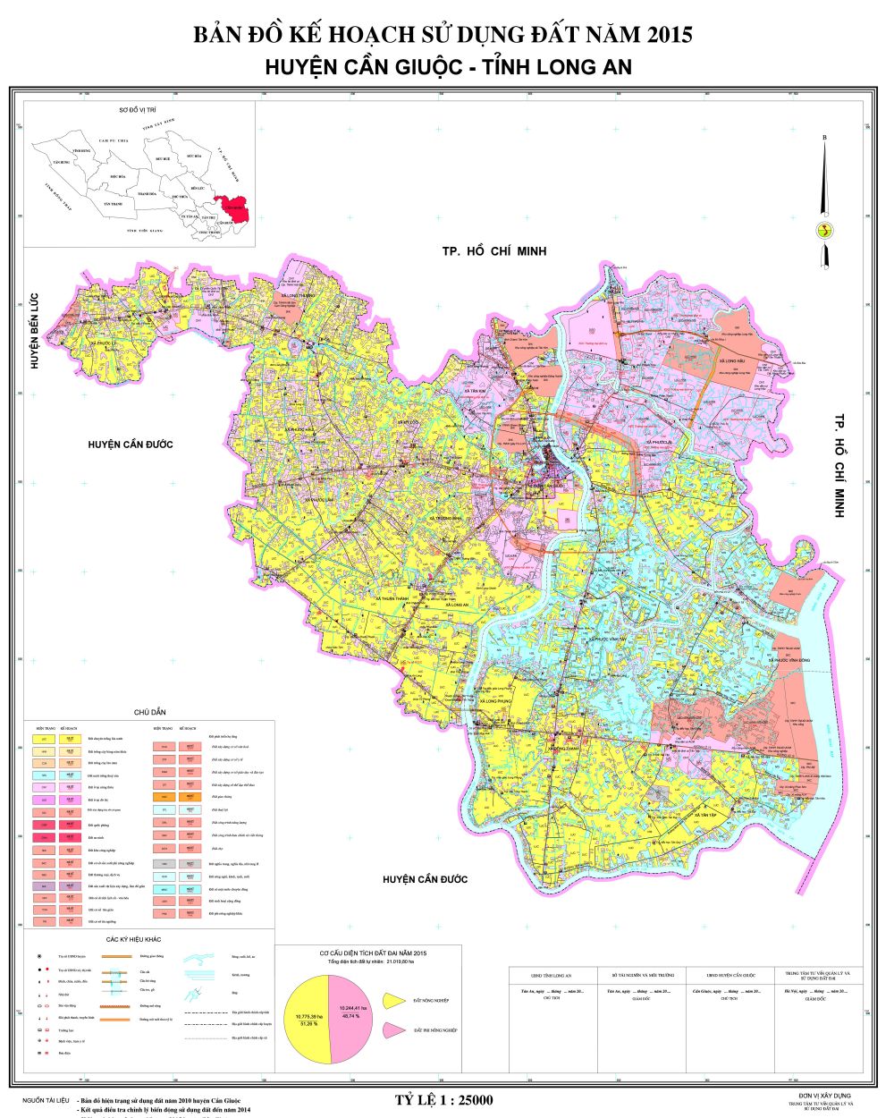 Bản đồ Huyện Cần Đước thuộc tỉnh Long An
