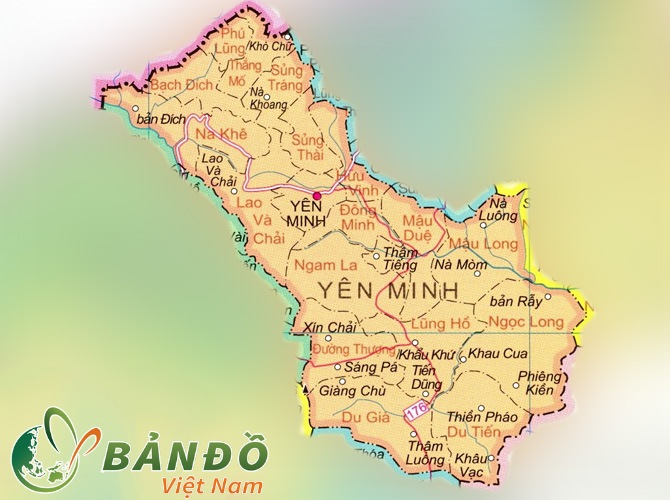 Bản đồ hành chính huyện Yên Minh