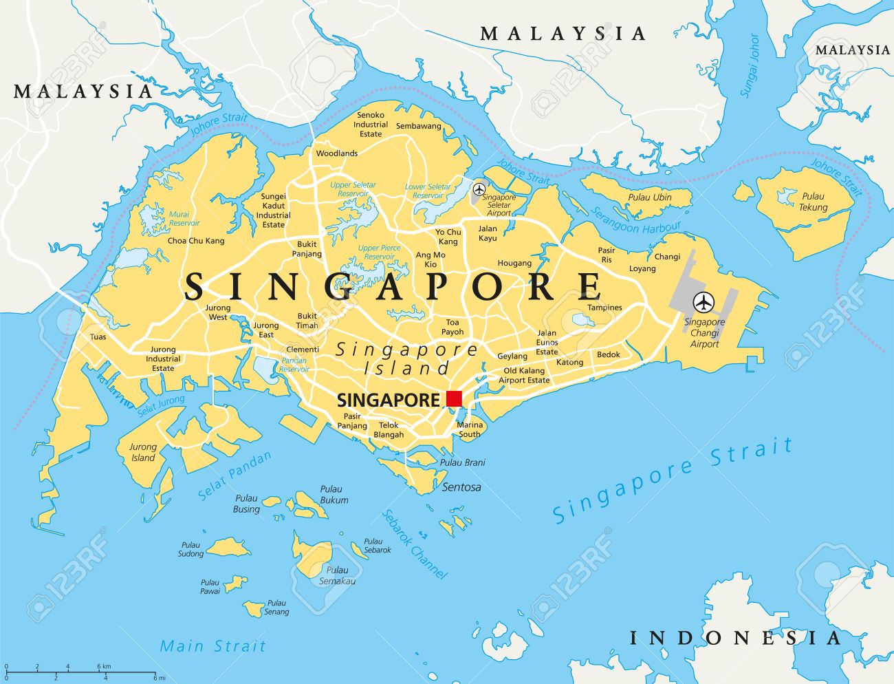 Bản đồ nước Singapore, lịch sử & vị trí địa lý chi tiết năm 2024