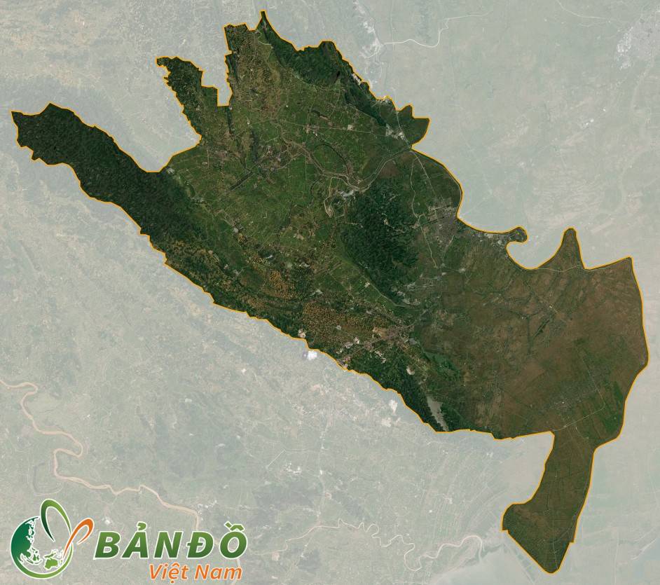 Bản đồ tỉnh Ninh Bình ở vệ tinh