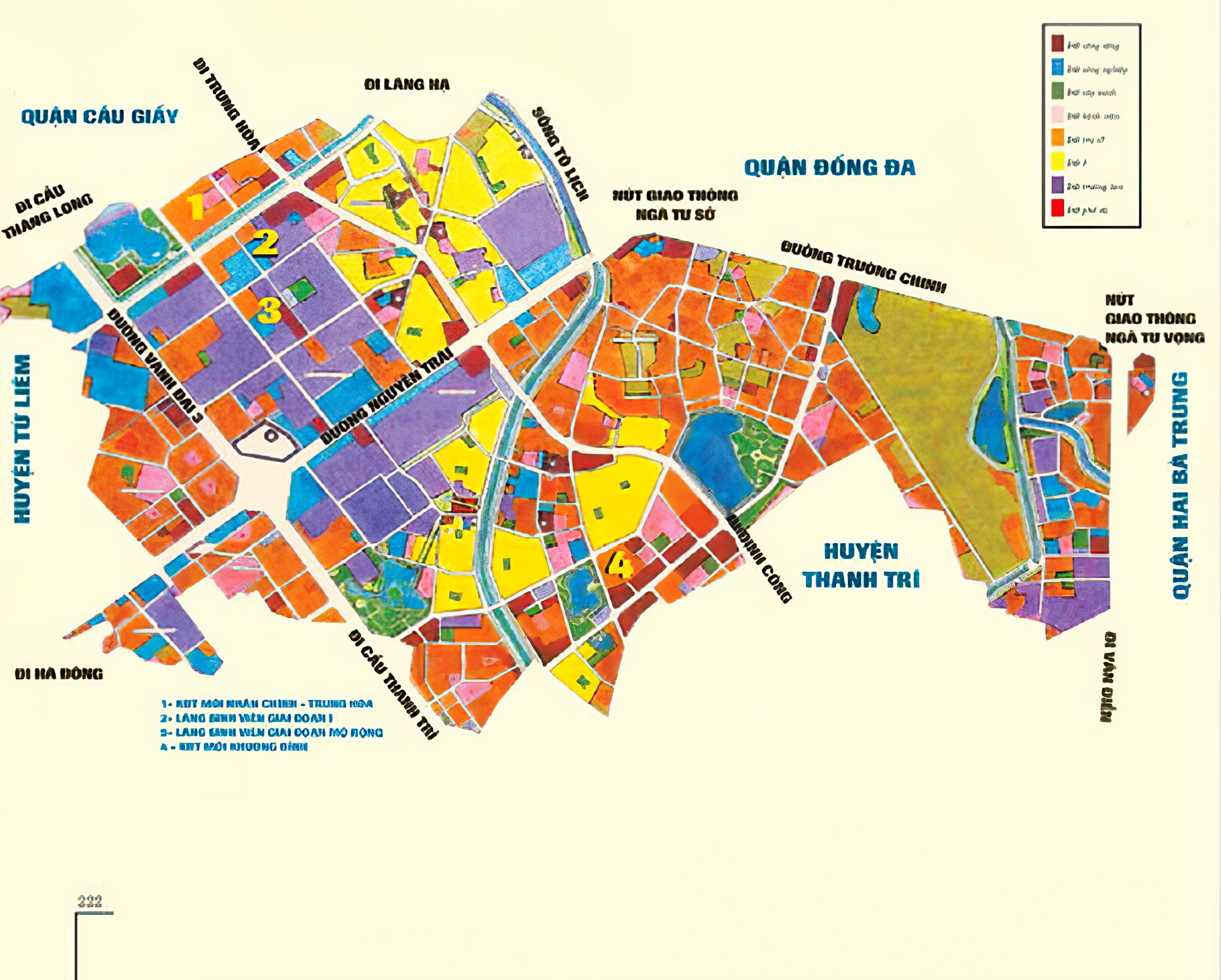 Bản đồ hành chính Quận Thanh Xuân khổ lớn