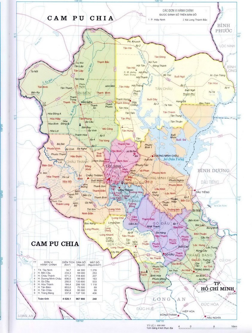 TẢI Bản đồ Hành chính tỉnh Tây Ninh Khổ Lớn Mới Nhất 2023