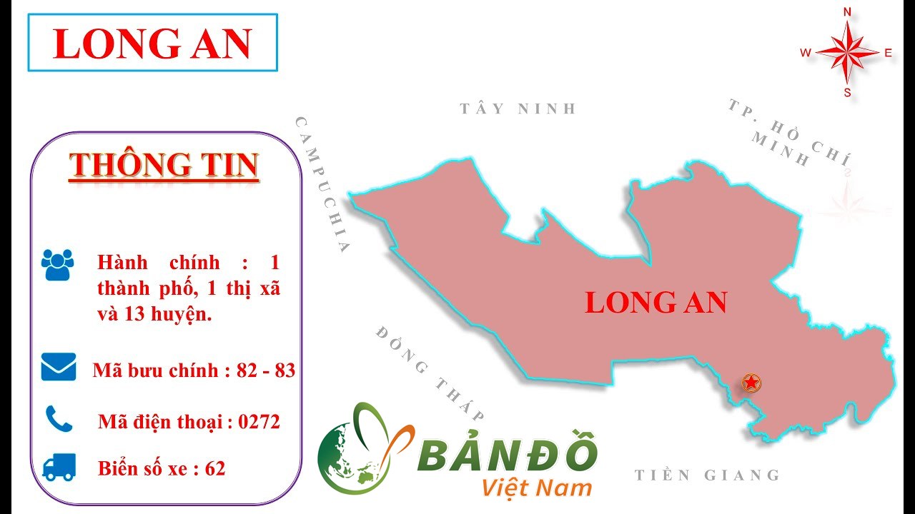 Bản đồ Hành chính tỉnh Long An & Thông tin quy hoạch 2022