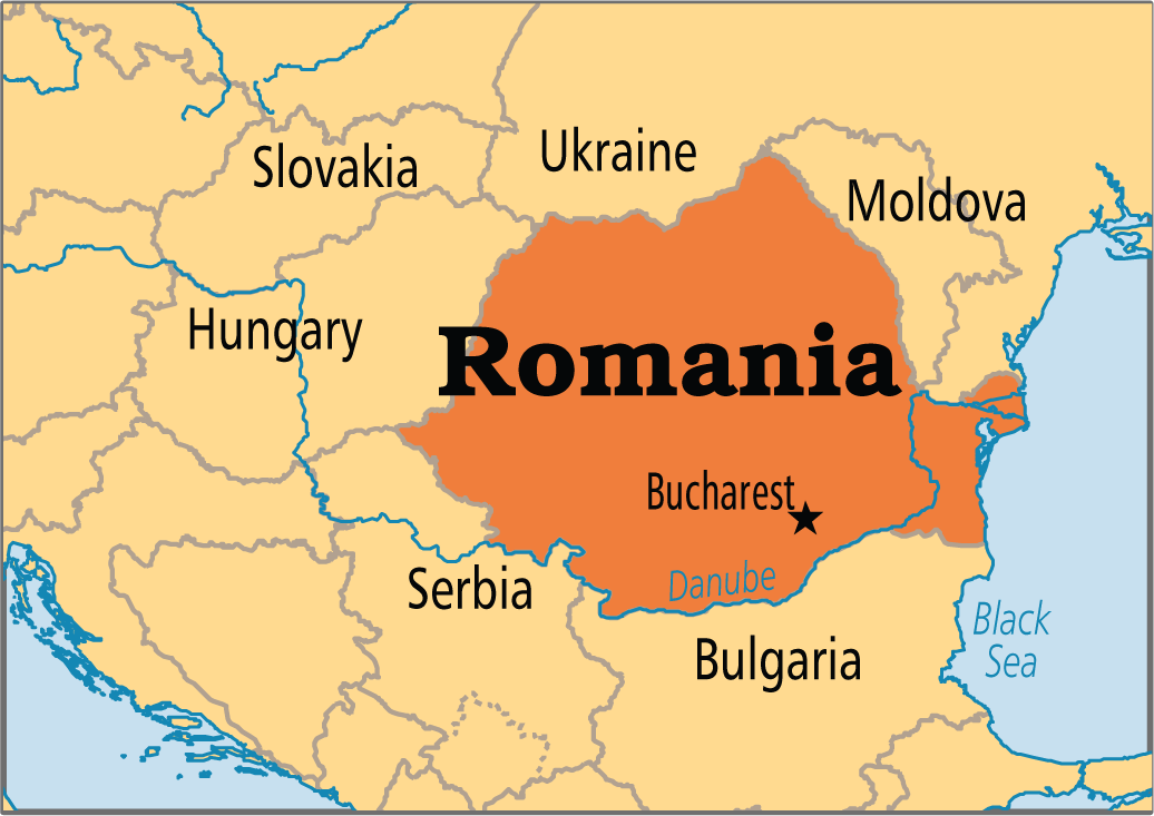 bản đồ Romania