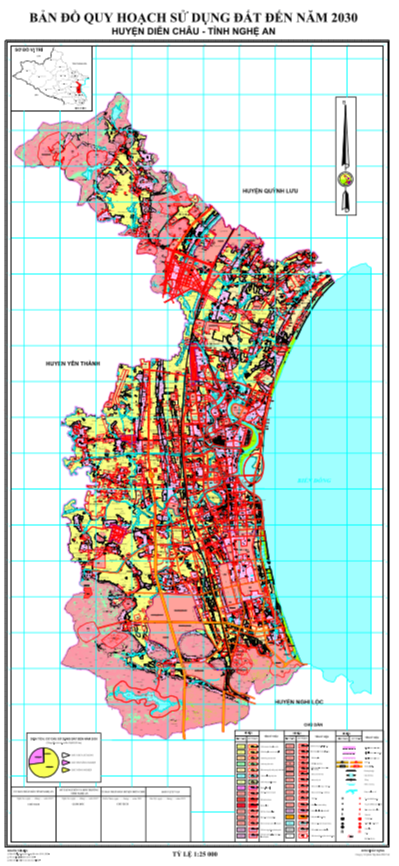 Bản đồ quy hoạch sử dụng đất Huyện Diễn Châu đến năm 2030