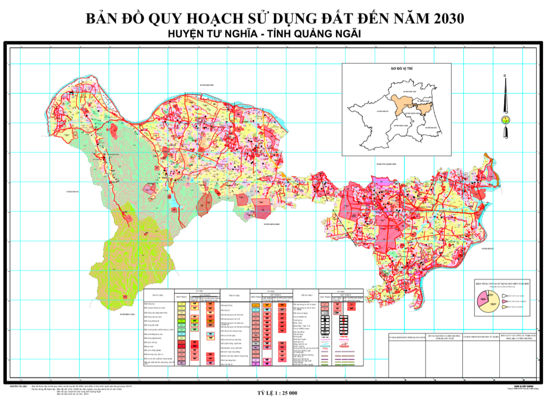 Bản đồ quy hoạch sử dụng đất Huyện Tư Nghĩa đến năm 2030