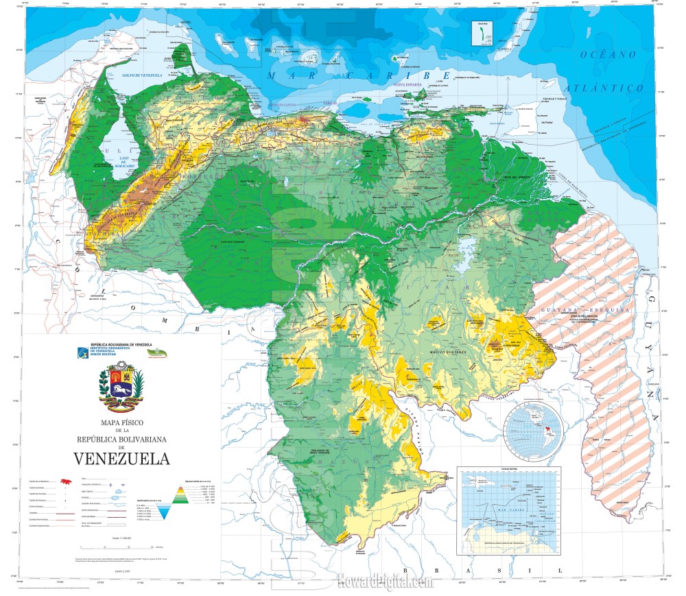 25090742 214 Venezuela Map 