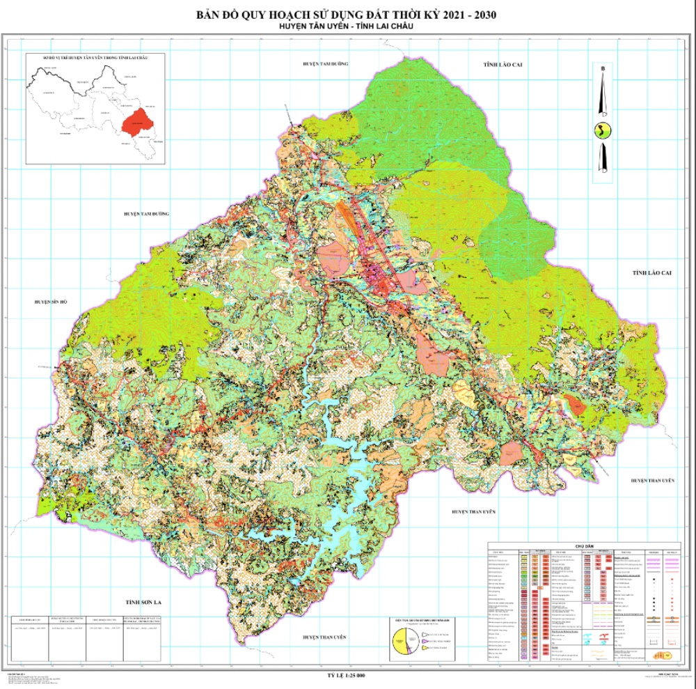 Bản đồ quy hoạch sử dụng đất Huyện Tân Uyên đến năm 2030
