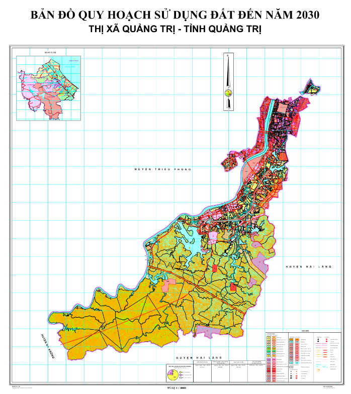 Bản đồ quy hoạch sử dụng đất Thị xã Quảng Trị đến năm 2030