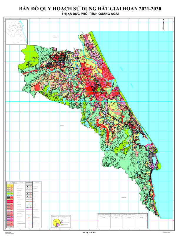 Bản đồ quy hoạch sử dụng đất Thị xã Đức Phổ đến năm 2030