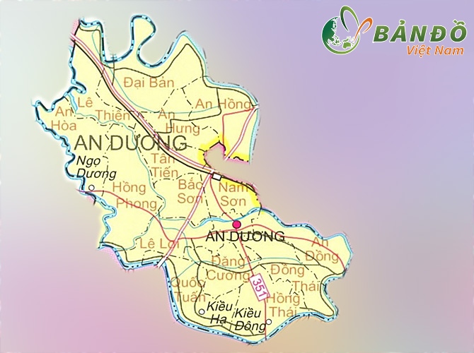 Bản đồ hành chính huyện An Dương
