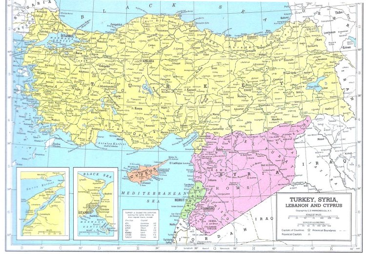 Bản đồ Thổ Nhĩ Kỳ