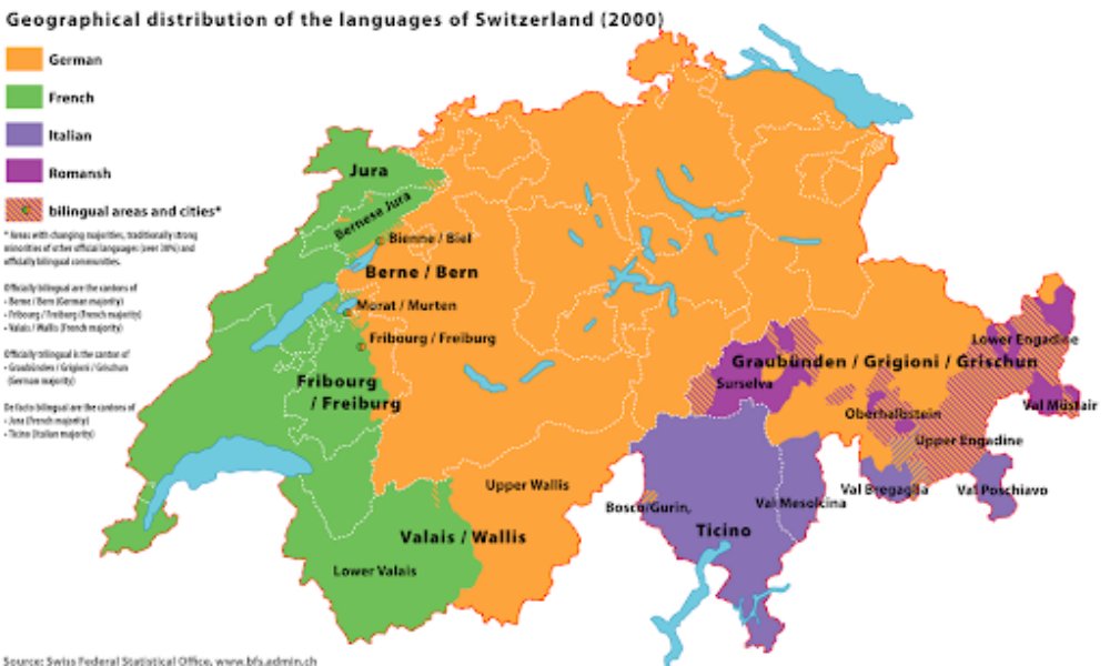 Bản đồ Thuỵ Sĩ