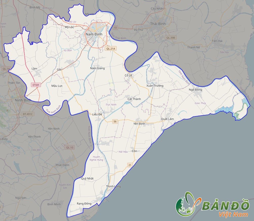 Bản đồ quy hoạch mới nhất Huyện Giao Thủy Nam Định đến năm 2030