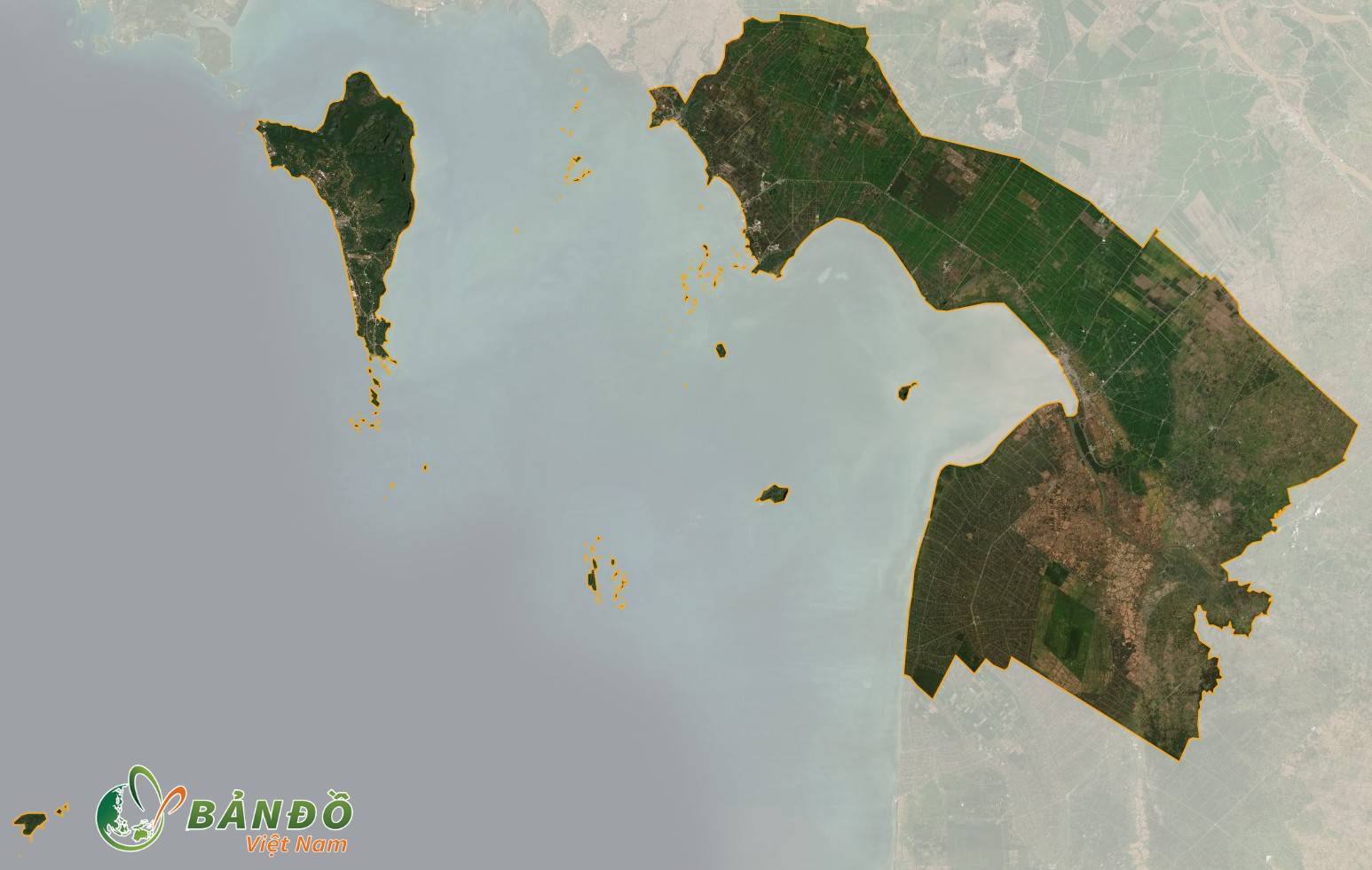 Bản đồ vệ tinh của tỉnh Kiên Giang 