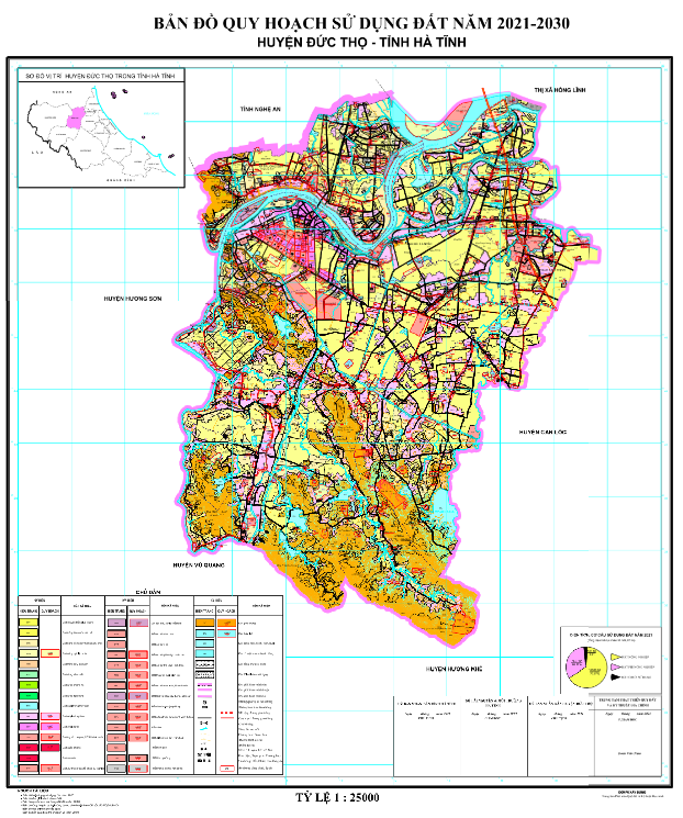 Bản đồ quy hoạch sử dụng đất Huyện Đức Thọ đến năm 2030