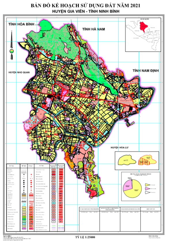 Bản đồ quy hoạch sử dụng đất Huyện Gia Viễn đến năm 2021