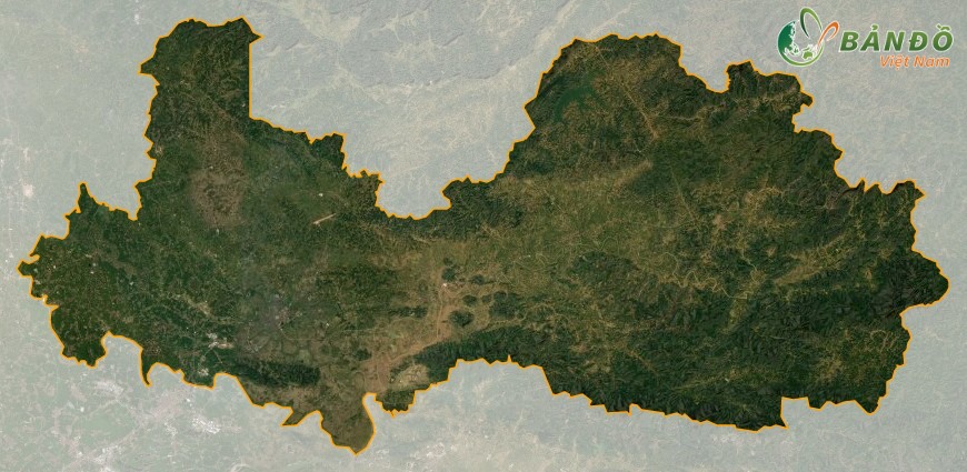 Bản đồ tỉnh Bắc Giang ở vệ tinh