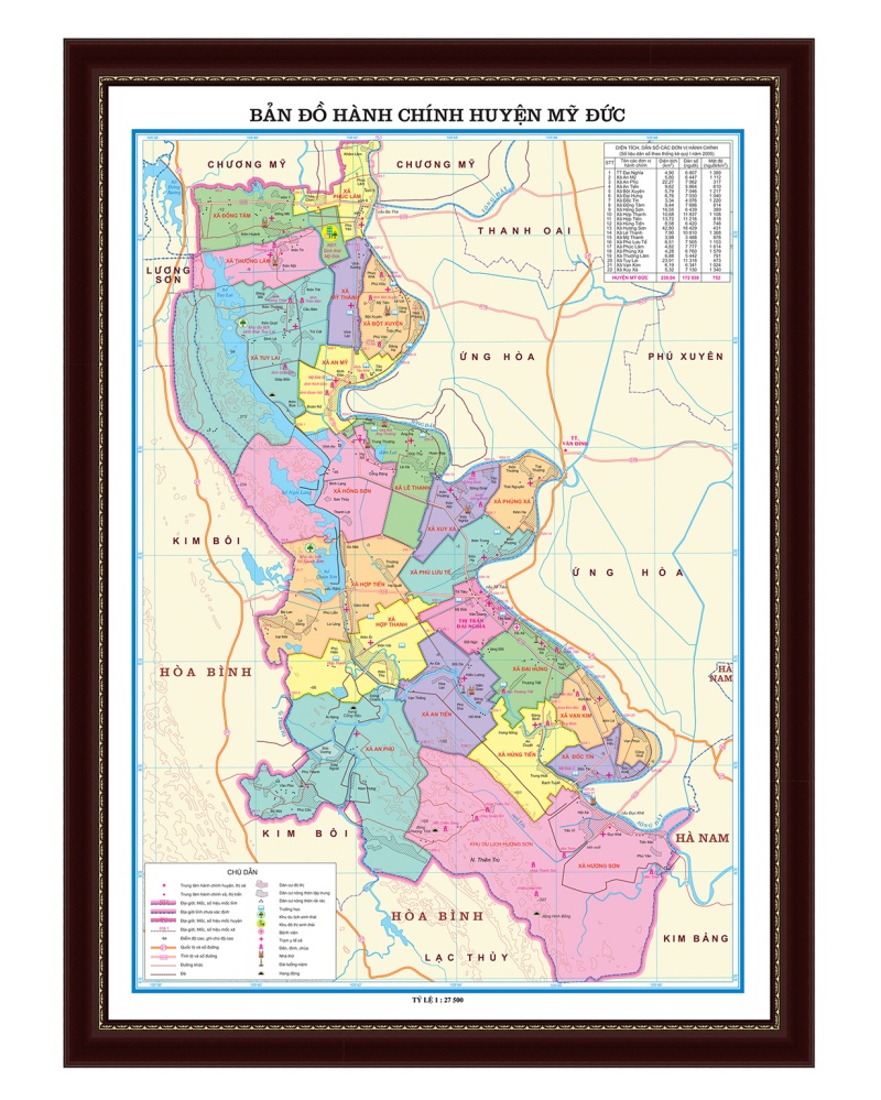 Bộ sưu tập bản đồ hành chính huyện Mỹ Đức Hà Nội phong phú và chi tiết