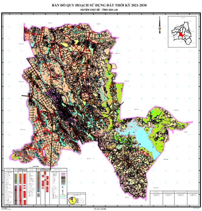 Bản đồ quy hoạch sử dụng đất Huyện Chư Sê đến năm 2030