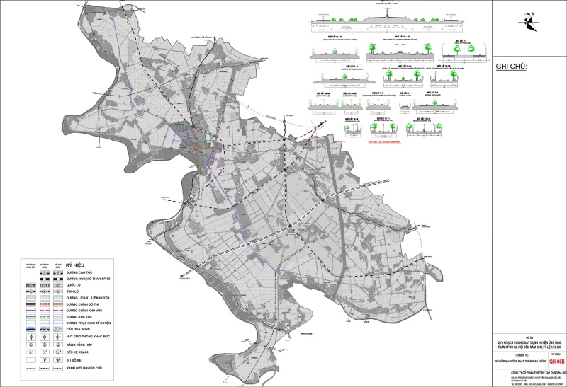 Bản đồ quy hoạch giao thông tại huyện Ứng Hòa mới nhất