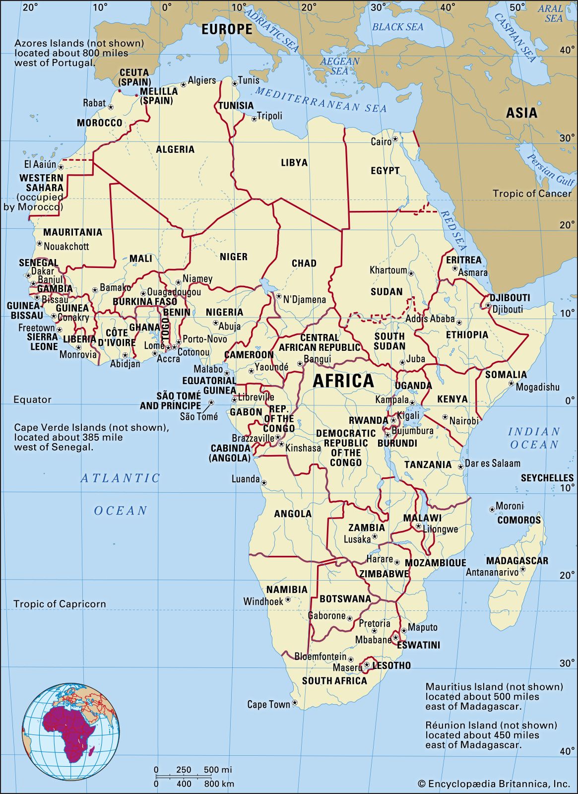 TẢI Bản đồ các nước Châu Phi (Africa Map) khổ lớn 2022 3