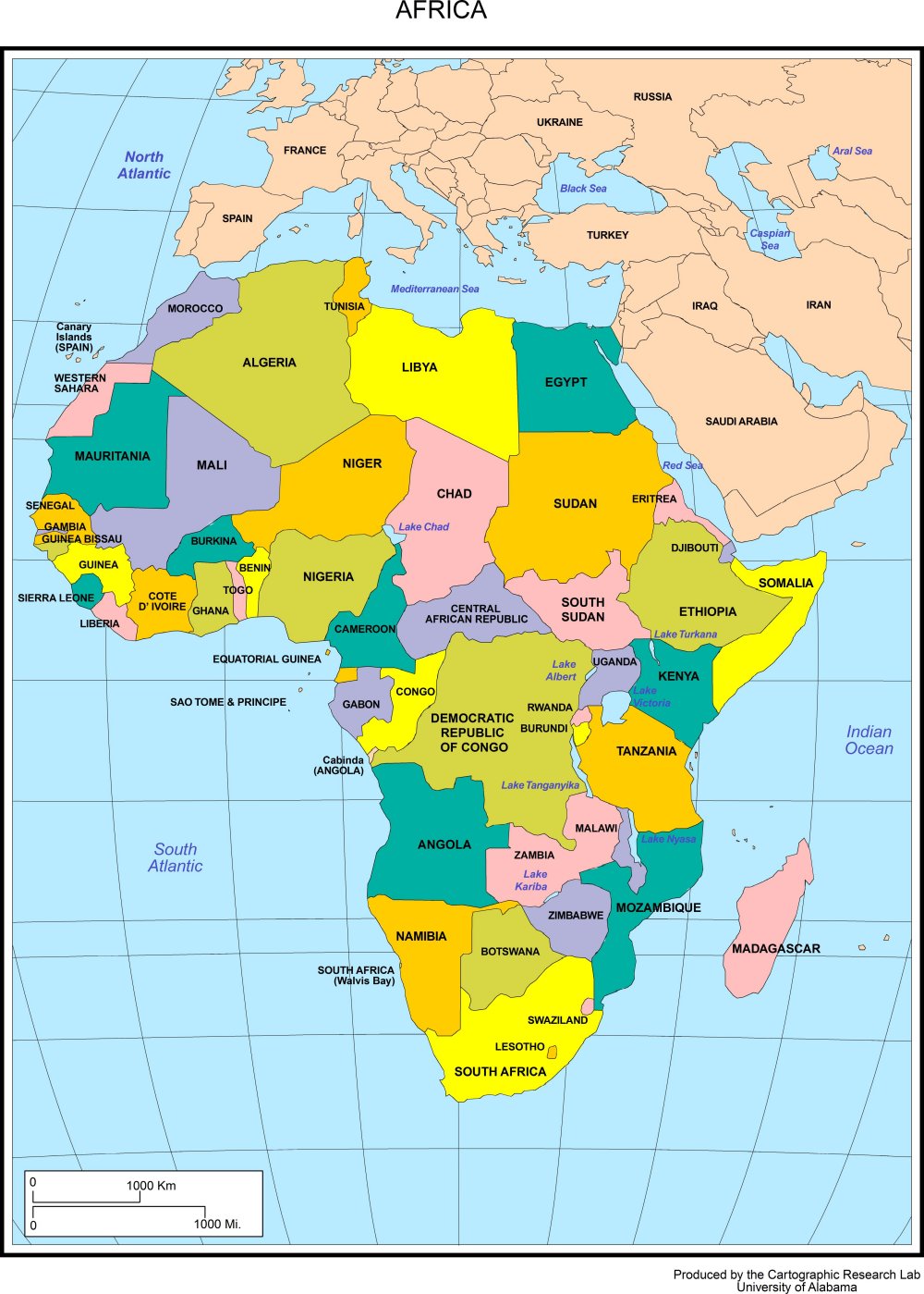 TẢI Bản đồ các nước Châu Phi (Africa Map) khổ lớn 2022 7