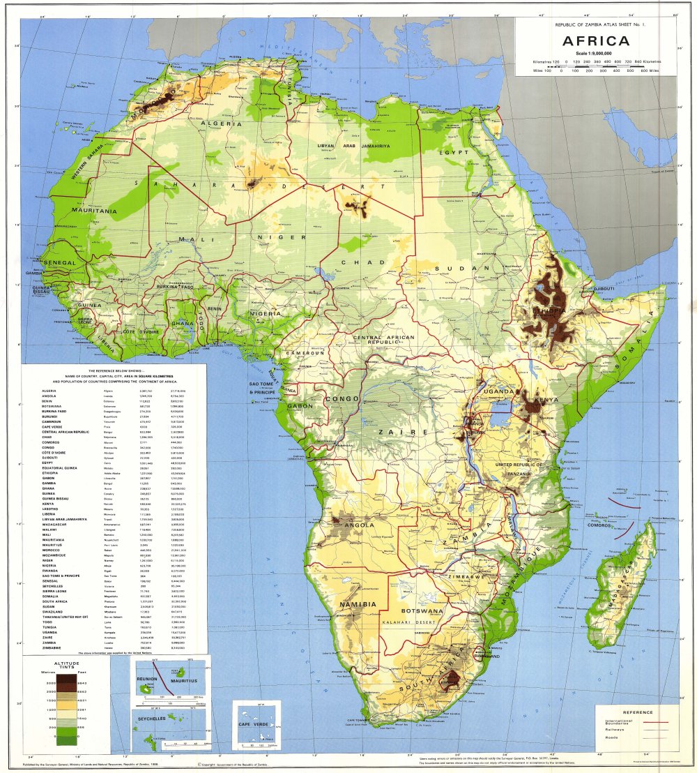 TẢI Bản đồ các nước Châu Phi (Africa Map) khổ lớn 2022 11
